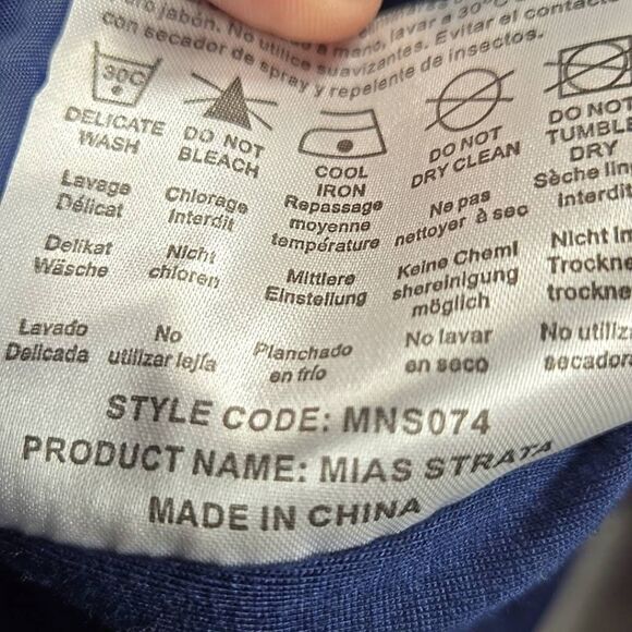 MAC IN A SAC Men's Size XS Target Dry Waterproof Full Zip Jacket Blue Red - Picture 14 of 15